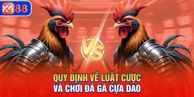 Quy định về luật cược và chơi đá gà cựa dao